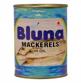 Bluna Mackerels In Oil   Tin  425 grams